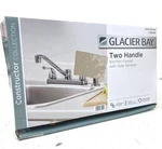 Glacier Bay Constructor Double-handle Kitchen Faucet With Side Sprayer In Chrome. Fixed Price $36.99.