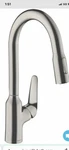 Hansgrohe 71800801 High Arc Pull Down Faucet Optic Stainless Steel. Fixed Price $325.00.