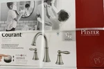 Pfister Courant LF-049-COKK Widespread 2-HANDLE Bathroom Faucet, Brushed Nickel. Fixed Price $39.95.