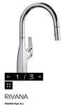 New Blanco 442677 Rivana High-arc Pull-down Spray Kitchen Bar Prep Faucet Chrome. Fixed Price $145.00.