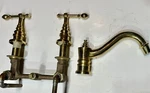 Kohler K-T6906-4-PB Iv Georges Deck Mount Bath Faucet Trim Polished Brass 1984. Fixed Price $475.00.