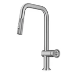 Urbix Industrial Pull-down Single Handle Kitchen Faucet Spot-free Stainless. Fixed Price $279.94.