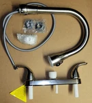 Dura Faucet Dual Lever Pull-down Rv Kitchen Brushed Nickel Little Guy. Fixed Price $90.00.