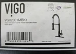 Vigo VG02001MBK1 Kitchen Faucet - Matte Black New Item!!. Fixed Price $94.99.