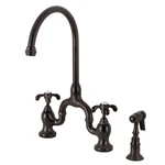 Kingston Brass KS779.TXBS French Country 1.8 Gpm Bridge Kitchen - Bronze. Fixed Price $708.47.