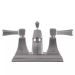 Design House Torino 4-IN. Centerset 2-HANDLE Brass Faucet Satin Nickel. Fixed Price $114.95.