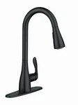 Moen Georgene 87912BL Pull Down Kitchen Faucet Matte Black, Modern. Fixed Price $151.00.