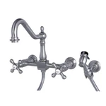 Kingston Brass KS124.AXBS Heritage 1.8 Gpm Widespread Bridge - Nickel. Fixed Price $347.72.