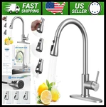 Arofa Pull Down Kitchen Faucet Brushed Nickel Single Handle Stainless Steel. Fixed Price $79.99.