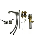 Newport Brass 2530/15 Kiara Double Handle Widespread Lavatory Faucet With Metal. Fixed Price $714.99.