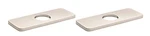 2 Hansgrohe 6" Base Plates For Single Hole Faucets (brushed Nickel). Fixed Price $60.00.