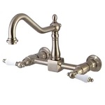 Kingston Brass KS1248PL Vintage Style Kitchen Faucet Brushed Nickel. Fixed Price $239.00.
