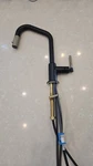 Brizo Litze Pull-down Faucet With Angled Spout Knurled Handle Matte Black. Fixed Price $150.00.
