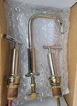 Kohler Purist 14407-4-SN 1.2 Gpm Widespread High Handle Vibrant Polished Nickel. Fixed Price $311.00.