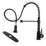 Faucet For Kitchen Sink, Wewe Black Stainless Steel Commercial.... Fixed Price $122.02.