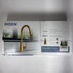Moen Maureen 87493BG Brushed Gold 1 Handle High Arc Pulldown Kitchen Faucet. Fixed Price $124.99.