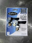 Krowne 21-300L 1/4 Turn Ceramic Valves With Lever Handles Trim Set Chrome. Fixed Price $55.00.