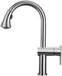 Whitehaus WHS1971-SK Waterhaus Hole Pull Down Kitchen Faucet Stainless Steel. Fixed Price $420.00.