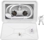 Recpro 1308W Oem 13.38" 8.5" Outdoor Shower Box W/SPRAYER/HOSE/CH751 Keys *S67. Fixed Price $41.95.