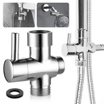 1/2" T-adapter 3-WAY Diverter Valve For Shower Head Bath Tap Switch Outlet Brass. Fixed Price $10.68.