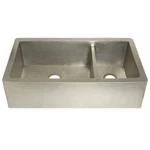 New Native Trails CPK574 Farmhouse 40 Double Basin Copper Kitchen Sink. Fixed Price $5087.02.