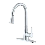 Flow Chrome Single Handle Deck-mount Pull-down Kitchen Faucet Sprayer. Fixed Price $70.43.