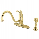 Kingston Brass KS1572TLBS Single-handle Kitchen Faucet. Fixed Price $347.18.