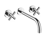 Dornbracht 36717890-000010 Tara Wall-mounted Three-hole Lavatory Mixer Chrome. Fixed Price $1840.00.