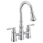 Moen S73204 Weymouth Two Handle Pulldown Bridge Kitchen Faucet. Fixed Price $466.50.
