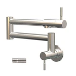 Besdor Pot Filler Faucet Brushed Nickel, Wall Mount Folding. Fixed Price $81.52.