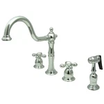 Kingston Brass KB179.AXBS Heritage 1.8 Gpm Widespread Kitchen - Chrome. Fixed Price $272.97.