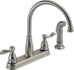 Delta 21996LF-SS Kitchen Faucet 1/2" Plastic Handle 1.8 Gpm Deck Mount. Fixed Price $200.03.