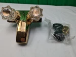 Kingston Brass KB102LP Twin Acrylic Handle Center Set Faucet Without Pop-up,.... Fixed Price $39.99.