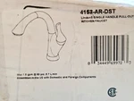 Delta 4153-AR-DST Linden Single Handle Pull-out Kitchen Faucet, Arctic Stainless. Fixed Price $210.00.