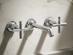 New Kohler K-T14413-3-CP Purist Low-arc Water-saving Bathroom Faucet Trim. Fixed Price $425.00.