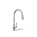 Kohler 99259-CP Artifacts Kitchen Faucet 17-5/8" Pull-down Spout Slight Wear. Fixed Price $370.23.