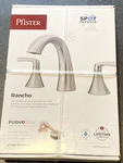 Pfister Rancho 2-HANDLE 8" Widespread Bathroom Faucet + Push & Seal Spot Defense. Fixed Price $73.00.