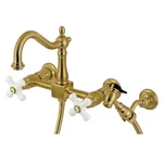 Kingston Brass KS126.PXBS Heritage 1.8 Gpm Widespread Bridge -. Fixed Price $389.97.