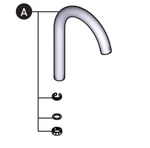 Moen 174948MSRS Spout Tube For Meena Kitchen Faucet - Spot Resist Stainless. Fixed Price $31.00.