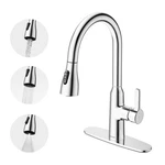 Pull Down Kitchen Faucet Spray Modes 360 Swivel High Arc Chrome Sink. Fixed Price $99.00.