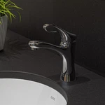 Alfi Brand AB1295 Single Lever Curled Bathroom Faucet Polished Or Brushed. Fixed Price $179.00.