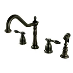 Kingston Brass KS179.TALBS Tudor 1.8 Gpm Widespread Kitchen - Bronze. Fixed Price $389.97.