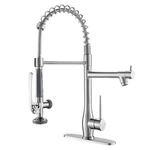 Gimili Kitchen Faucet Pull Down Sprayer Brushed Nickel Single Handle GM192-33N. Fixed Price $126.24.