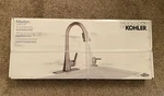Kohler Maxton Pull-down Kitchen Faucet Vibrant Stainless Steel R22867-SD-VS. Fixed Price $129.99.