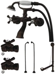 Kingston Brass CCK265.D Vintage Wall Mounted Clawfoot Tub Filler - Bronze. Fixed Price $896.84.