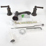 New Moen T6805ORB Dartmoor Two-handle High Arc Bathroom Faucet Oil Rubbed Bronze. Fixed Price $129.99.