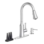Moen Venango Single-handle Pull-down Sprayer Kitchen Faucet 87113 Chrome. Fixed Price $114.75.