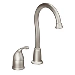 Moen 4905SRS Camerist 1-HANDLE High Arc Bar Faucet Spot Resist Stainless. Fixed Price $260.30.