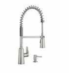 Moen Edwyn Spot Resist Stainless One-handle Pre-rinse Spring Pulldown Kitchen.... Fixed Price $183.38.
