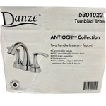 Danze Antioch D301022BR Bathroom Faucet Tumbled Bronze. Fixed Price $59.99.